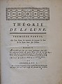 First page of "Théorie de la Lune & Tables de la Lune"