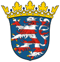Barry lion in the arms of the German state of Hesse. The state of Thuringia uses a nearly identical coat of arms, both derived from the Ludovingian coat of arms (13th century).