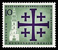 Briefmarke der Deutschen Bundespost Berlin (1961): Deutscher Evangelischer Kirchentag 1961 in Berlin