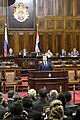 Dmitry Medvedev in National Assembly of Serbia