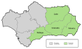 East provinces of Andalusia. Provincias orientales.