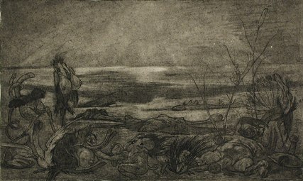 Genesis from Les Sataniques (ca. 1882) soft-ground etching (18.89 x 25.56 cm) Los Angeles County Museum of Art
