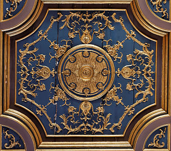 Ceiling panel in the hall of Saint Louis, built by Louis XV (18th century)
