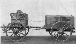 Der Kraftquellenwagen (Vwf. 3) mit Vorder- und Hinterwagen
