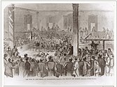 John Brown at his trial, unable to stand or sit