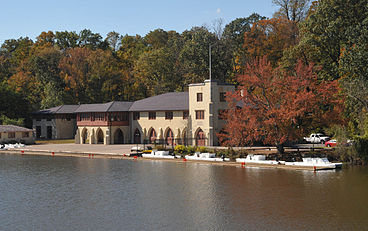 The boathouse, home to Princeton Rowing and the US Olympic rowing team