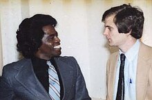 Atwater with James Brown in 1981