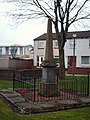 War memorial Lee Avenue, Riddrie in 2008 to commemorate prison officers and their sons