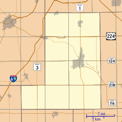 Rockford is located in Wells County, Indiana