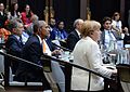 Mauricio Macri, Obama und Merkel auf dem G20-Gipfel im September 2016