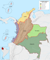 Image 25Natural regions of Colombia.   Amazon Region   Andean Region   Caribbean Region   Insular Region   Orinoquía Region   Pacific Region (from Culture of Colombia)