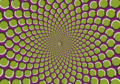 Motion illusion: contrasting colors create the illusion of motion.