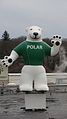 Orson the bear, the mascot of Polar Beverages, is a prominent landmark visible from I-290 in Worcester
