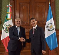 President Otto Pérez Molina and President Enrique Peña Nieto in Mexico City; 2015.