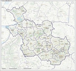 Topography map of Overijssel