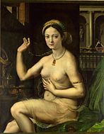 Donna alla toeletta, 1520