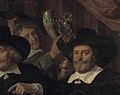 The silver drinking horn was painted by Van der Helst again in 1656 when he painted the directors of the Voetboogdoelen