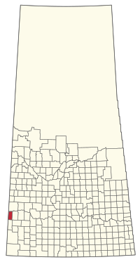 Location of the RM of Deer Forks No. 232 in Saskatchewan