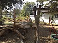 Spielplatz aus gewachsenem Holz