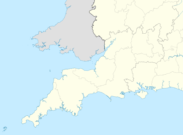 Cornwall/Devon League is located in Rugby union in South West England