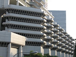 The Concourse, Singapore, featuring prominent overhangs, 1994.