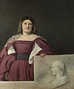 Titian - Portrait of a Lady ('La Schiavona') - Google Art Project