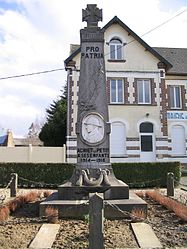 The monument to the dead, in front of the town hall