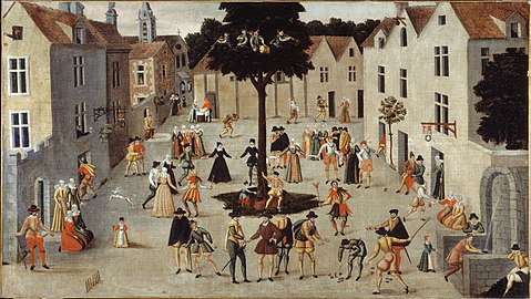A street festival in Paris in 1560