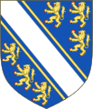 Coat of Arms of Eleanor, the First Duchess of the Second Creation's family the House of De Bohun. Wife of Thomas of Woodstock.