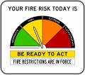 A manually controlled Fire Danger Rating Sign new system since 2022