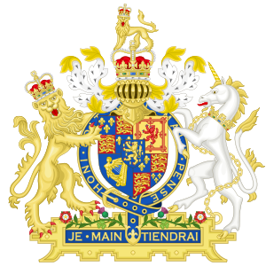Wappen von Wilhelm III. von Oranien als König von England, Schottland und Irland, Titularkönig von Frankreich