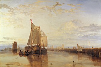 Dort or Dordrecht: The Dort packet-boat from Rotterdam becalmed, by J. M. W. Turner, c. 1818