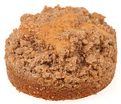 Coffeecake topped with streusel