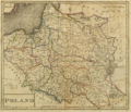 Pommerella innerhalb der Provinzen Polens, englische Karte (18. Jahrhundert)