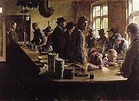 In the Grocer's Store When There is No Fishing, P.S. Krøyer, 1892
