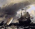 Schiffe auf See vor Amsterdam, um 1708, Louvre