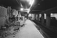 Lower floor of Weesperplein metro station in 1976
