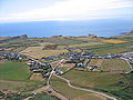 Rhosilli village from the air