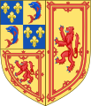 Royal arms of Mary, Queen of Scots, impaled with those of Francis
