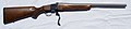 Ruger No. 1 single-shot falling-block rifle in .243 Winchester with custom barrel with action open