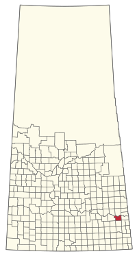 Location of the RM of Willowdale No. 153 in Saskatchewan