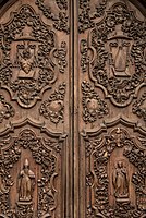 San Agustin Church door carvings (1607), part of a World Heritage Site and a National Cultural Treasure
