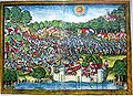 Depiction of the 1386 Battle of Sempach in the Luzerner Schilling