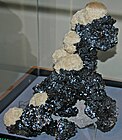 Sphalerite and barite from Cumberland Mine, Tennessee, USA