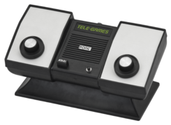 The original Atari Pong home console, labeled with Sears' "Tele-games" brand
