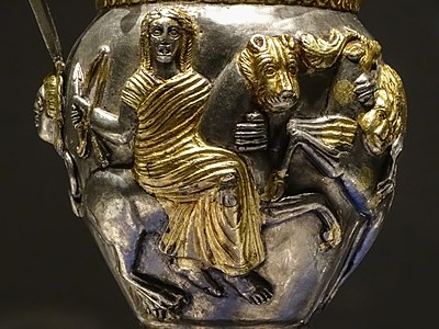 Thracian gilt silver pitcher Rogozen Treasure Vratsa Bulgaria