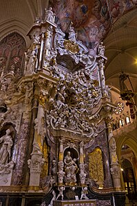 The Transparente by Narciso Tomé, marble and bronze, Toledo Cathedral (1704)