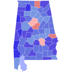 Results of the gubernatorial election by county