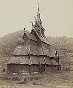 The picture is taken from the National Library's picture collection Borgund Stave Church, Lærdal, Sogn og Fjordane