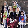 Armenian women wearing arkhaligs